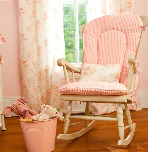 Pink Rocking Chair Cushions