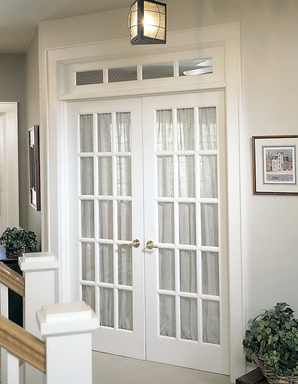 Interior French Doors With Transom Window Door 5503