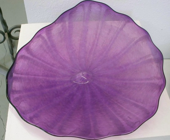 Purple Wall Art Glass
